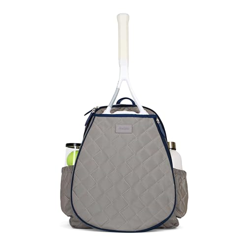 Ame & Lulu Game On Tennis Backpack - Contains Padded & Adjustable Straps - Two Exterior Water Bottle Pockets - color: Windsor