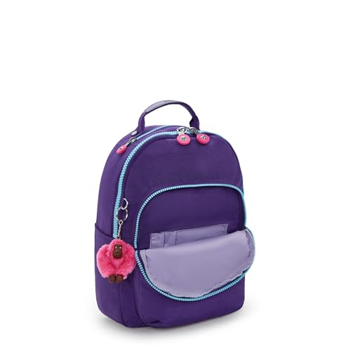 Kipling Women’s Seoul Small Tablet Backpack, Durable, Padded Shoulder Straps with Tablet Sleeve, VIP Purple - color: Vip Purple, size: 10''L x 13.75''H x 6.25''D