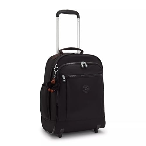 Kipling Women's Gaze Large Rolling Backpack, Durable, Wheeled Backpack with Adjustable Shoulder Straps, Nylon Book Bag - color: True Black