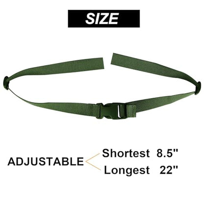 XTACER Backpack Chest Strap Adjustable Backpack Sternum Strap Chest Belt with Buckle (Pack of 4) - color: Green