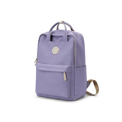 Minimalist Backpack for Women & Men, Lightweight Polyester Laptop Backpack 15 Inch, Casual Travel Daypack (Purple) - color: Purple