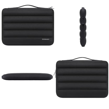 DOMISO 15.6 inch Laptop Case Sleeve Protective Cover Compatible with 16 inch MacBook Pro M4 M3 M2/Pro Max,15.6-16 inch HP Dell ASUS Lenovo Chromebook,Waterproof Computer Cases Bag with Handle,Black - color: Black, size: 15.6 inch
