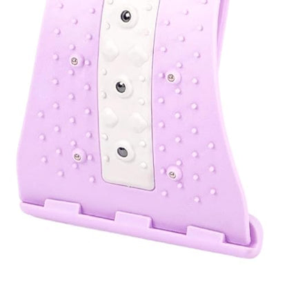 Back Arch Stretcher,with Massage Points 4 Level Adjustable Curved Ergonomic - Back Cracker Board | for Home Gym Yoga Studio Office Car Bedroom Living Room - color: Purple
