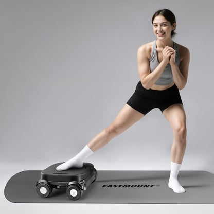 EAST MOUNT Pilates Reformer Board - Pilates Equipment Ab Roller Automatic Rebound Abdominal Wheel Home Workout Equipment for Women Core Workout