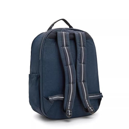 Kipling Women's Seoul Extra Large 17” Laptop Backpack, Durable, Roomy with Padded Shoulder Straps, Bag - color: True Blue Tonal 2, size: Large