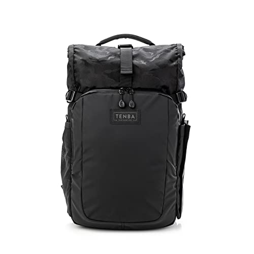 Tenba Fulton v2 10L All Weather Backpack for Mirrorless and DSLR cameras and lenses – Black/Black Camo (637-732) - color: Black/Black Camo, size: 10L
