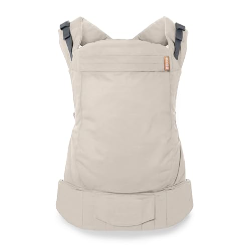 Beco Toddler Carrier with Extra Wide Seat, 100% Cotton - Front-Carry & Backpack Style - Lightweight & Ergonomic Sling Carrier for Children (24-48 Months) - Ecru - color: Ecru