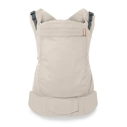 Beco Toddler Carrier with Extra Wide Seat, 100% Cotton - Front-Carry & Backpack Style - Lightweight & Ergonomic Sling Carrier for Children (24-48 Months) - Ecru - color: Ecru