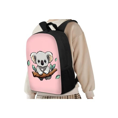 Cute Koala Backpack 4 in 1 Set for Teens Kids School Backpack Set with Lunch Bag Pencil Case and Water Bottle Holder Lightweight Schoolbag Bookbag for Elementary Middle School - color: Cute Koala