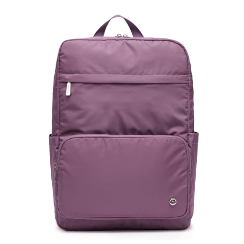 Lightweight Nylon Backpack for Women Men, 15.6 Inch Ladies backpacks Laptop Casual Daypack for Work Travel Purple - color: Purple