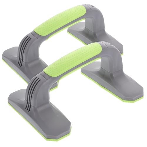 Kichvoe 2pcs Push up Bars with Anti-slip Soft Plastic Handles and Stable Base, Strength Training Equipment for Home Workouts and Floor Exercise Fitness