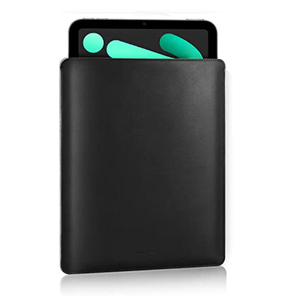 MoKo 7-8 Inch Tablet Sleeve, PU Leather Briefcase Slim Stylish Case Pouch Fit with New iPad mini (A17 Pro) 8.3" 2024, iPad mini 6/5/4/3/2/1, Galaxy Tab S2 8.0, Tab A 8.0, ZenPad Z8s 7.9, Black - color: Black, size: 7-8 inch