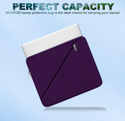 Laptop Case 15.6 inch, Traveling Carrying Computer Bag with Zippered Pocket, Shockproof Protective Laptop Sleeve Compatible for Apple Notebook, HP, Dell, Acer, Asus, Lenovo, Purple - color: Purple, size: 15.6 inch
