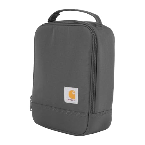 Carhartt Insulated Lunch Cooler For Men and Women, Fully Insulated Lunch Pale for Everyday Use, Seabrook - color: Gravel
