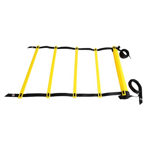 Agility Ladder Footwork Exercise Ladder Speed Training for Sports with Portable Design for Football Basketball Tennis Soccer Fitness Home Gym - size: 6 Meters 12 Rung