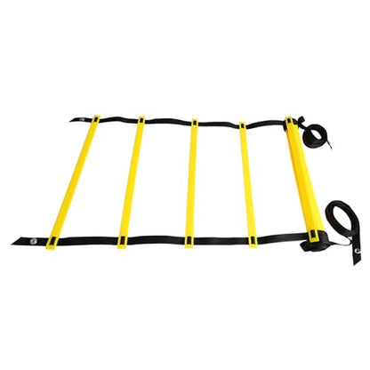 Agility Ladder Footwork Exercise Ladder Speed Training for Sports with Portable Design for Football Basketball Tennis Soccer Fitness Home Gym - size: 6 Meters 12 Rung