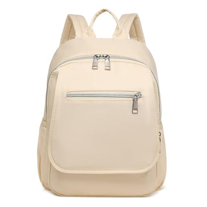 Small Diaper Bag Backpack, Mini Diaper Bag Purse with 10 Pockets, Travel Baby Bag for Baby Girls, Insulated Pockets, Stroller Straps, Beige - color: Beige