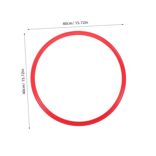 4pcs Soccer Agility Training Rings Sturdy Plastic Sport Rings for Speed and Coordination for Football Players Outdoor Fitness Equipment for Drills and Exercises