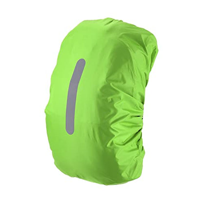 PATIKIL Waterproof Backpack Rain Cover, Non-Slip Backpack Cover with Vertical Reflective Strap Stay Dry for Hiking, Camping, Hunting - color: Lawn Green, size: Small