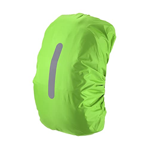 PATIKIL Waterproof Backpack Rain Cover, Non-Slip Backpack Cover with Vertical Reflective Strap Stay Dry for Hiking, Camping, Hunting - color: Lawn Green, size: Small