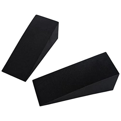 Chenfly Slant Board, Stretcher Wedge for Calf and Ankle Stretch, Non Slip Stretch Board Home Office, Additional Side Handle Portability, Black 15 X 6 X 5 Cm (1 Pair)