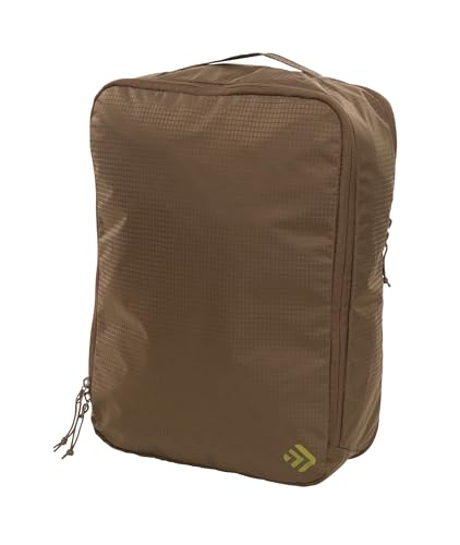 5 Piece Set Lightweight Expandable Travel Cubes for Luggage (Olive and Brown) (Olive and Brown) - color: Olive and Brown