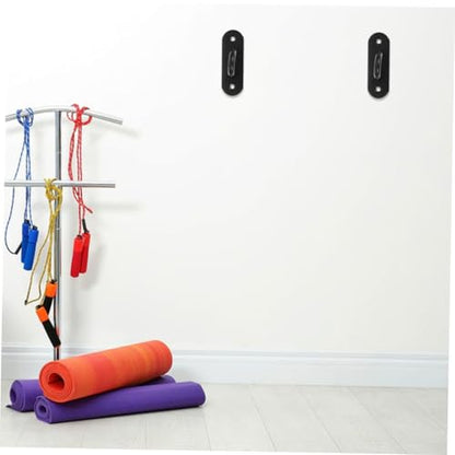 Toddmomy 5pcs Heavy Duty Wall Mount Exercise Anchors Space-saving Band Hooks Ceiling Mount Anchors Yoga Straps Home Gym Accessories