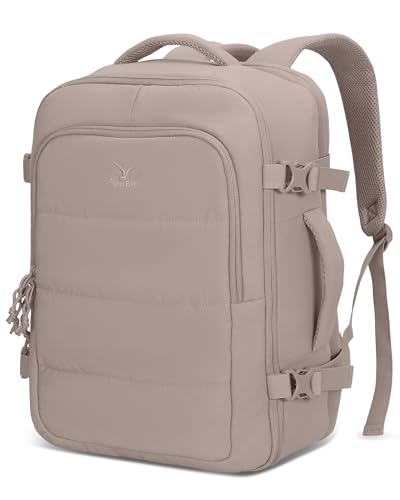 Hynes Eagle Travel Laptop Backpack for Women,Lightweight Personal Item Bag - color: Khaki