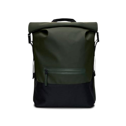 RAINS Trail Rolltop Backpack Green - color: Green