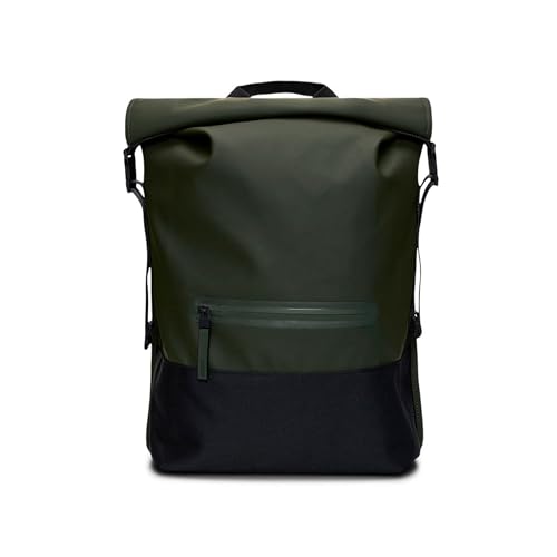 RAINS Trail Rolltop Backpack Green - color: Green