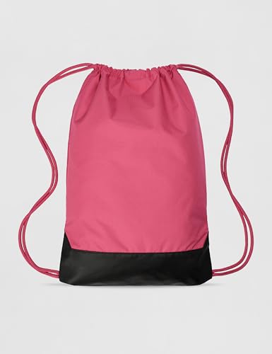 Nike Unisex Adult Gameday Brasilia 9.5 Training Drawstring Gym Sack, Bag, Backpack (18L) | Mens and Womens - color: Sweet Beet/Black/White