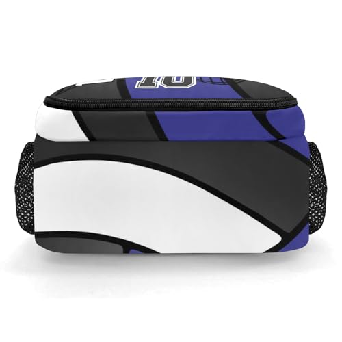 Volleyball Blue Black Personalized School Backpack Waterproof Laptop Bag for Woman Man - color: Muilti 20