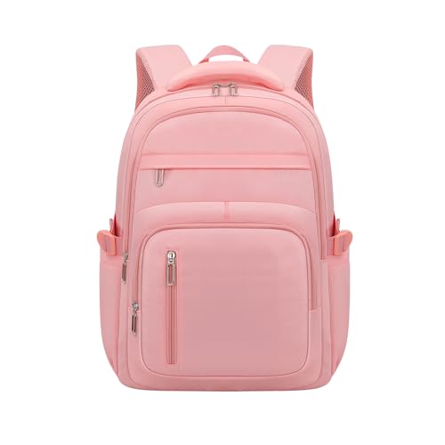 KBTYE Cute School Backpack for Women Men Casual Travel Laptop Backpack Aesthetic Lightweight College Bookbags for Kids(Pink) - color: Pink