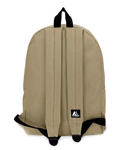 Everest 1045K Basic Backpack, 15", Khaki - color: Khaki