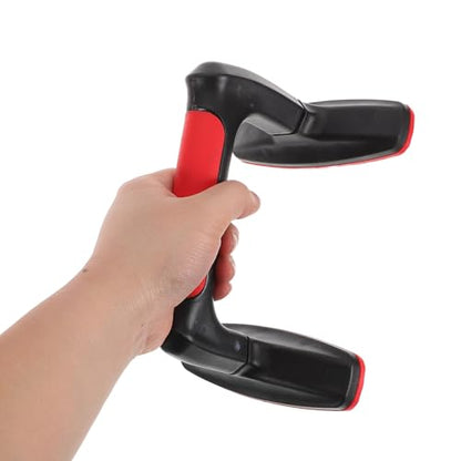2pcs Red Plastic Push up Stands with Non-slip Handles for Men and Women Home Workout Fitness Equipment Gym Accessories Floor Push-up Bars for Strength Training