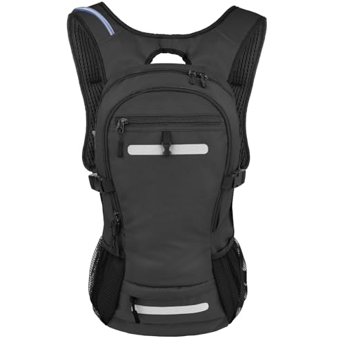 20L Hydration Backpack with 3L Water Bladder Water Backpack for Hiking Hydration Pack Insulated Daypack for Commuting Black - color: Black