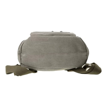 Stylish Canvas Backpack for Women Travel Daypack Trendy School Bag with Spacious Storage - color: Army Green