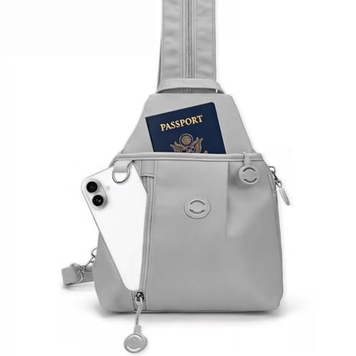 Oxford Waterproof Travel Purses for Women. 3 in 1 Anti Theft Travel Tote Bag,Trail Pocket Multi Pocket Crossbody Bag. - color: Gray