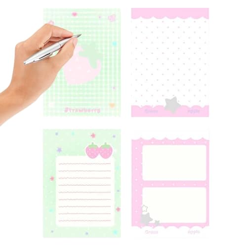 Cute Binder | M5 6-Hole Transparent Cute Binder,School Note Supplies | for School Home Study Work Business Travel Daily Weekly Monthly Filing Desk Backpack Purse Tote