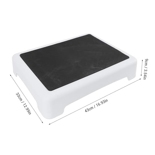 Bath Shower Step Stool Non Slip Platform, Portable Riser with Anti Slip Mat for Bathroom, Bathtub Car, Lightweight, Sturdy Plastic Construction