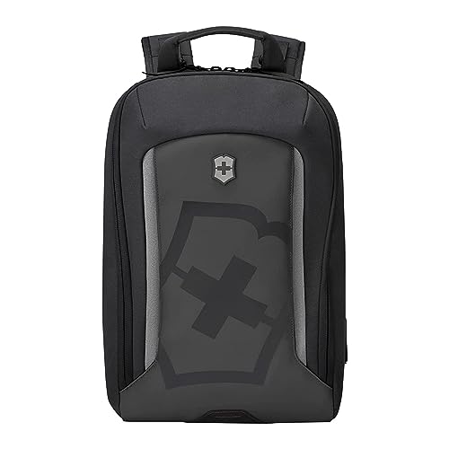 Victorinox Touring 2.0 City Daypack - Professional Laptop Backpack for Business & Outdoor Use - Features Waterproof Pouch - 17 Liters, Black - color: Black