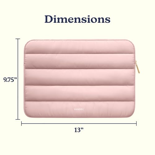 Vandel The Original Puffy Laptop Sleeve Case, 13-14 inch Laptop Sleeve Bag Case 13.3 Inch, Compatible with MacBook Air 13, Pro 14/13 iPad Pro 12.9, HP Dell ASUS, Computer Bag Cover - color: h. Pink, size: 13-14 Inch