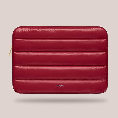 Vandel The Original Puffy Laptop Sleeve 13-14 Inch, Laptop Sleeve for Women - color: h. Shiny Red
