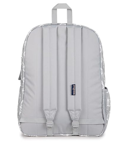 JanSport Cross Town Backpack - Simple Bag for Everyone with 1 Main Compartment, Front Utility Pocket - Premium Class Accessories - Flutter By Grey - color: Flutter By Grey