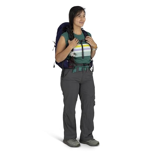 Osprey Tempest 26L Women's Lightweight Hiking Backpack - Daypack for Travel & Camping, Deep Fig/Hotspot Pink - color: Deep Fig/Hotspot Pink, size: 26L