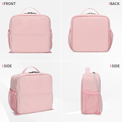 BAIGIO Camera Bag Insert Handbag Inner Case Large Capacity Small Camera Insert Bag Shockproof and Water-resistant DSLR SLR Foldable Protective Camera Organizer Cube Padded Camera Bag Pink - style: Pink Camera Bag Insert