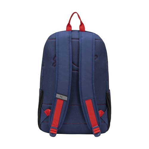 PUMA Rally 300 Backpack, Navy/Red/White, OS - color: Blue Jewel/for All Time Red