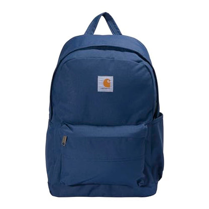 Carhartt 21L Classic Laptop Backpack, Durable Water-Resistant Pack with Laptop Sleeve, Blue - color: Blue, size: One Size