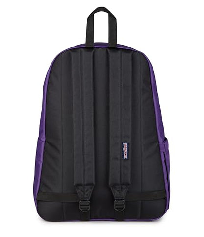 JanSport SuperBreak Plus Backpack with Padded 15-inch Laptop Sleeve and Integrated Bottle Pocket - Spacious and Durable Daypack for Work and Travel, Grape Jelly - color: Grape Jelly