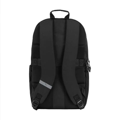 PUMA Women's Stellar Backpack with Luggage Strap, Padded Adjustable Straps & Water Bottle Pockets, Black, One Size - color: Black